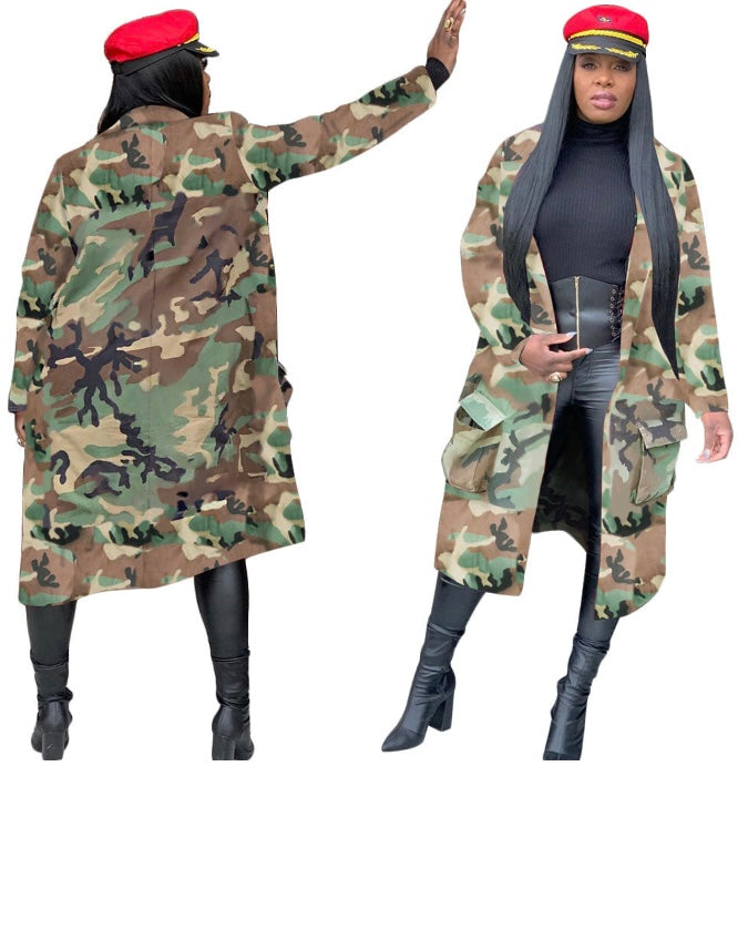 Midi Camo Jacket