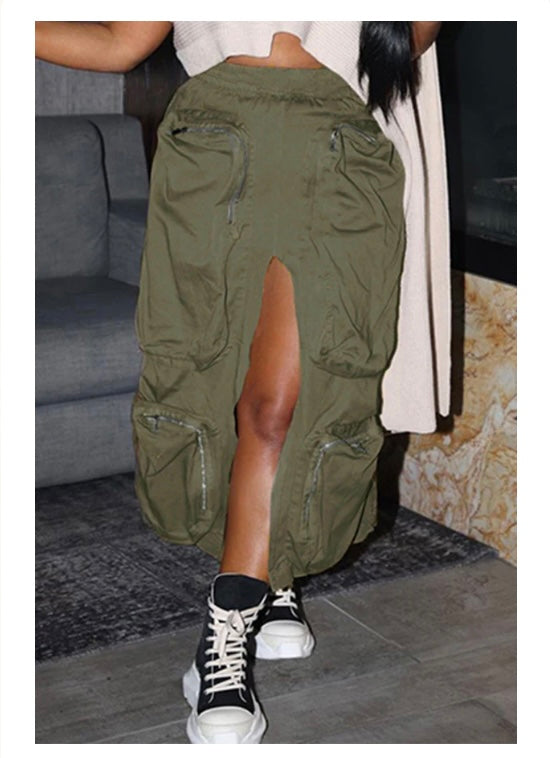 Cargo Midi Skirt