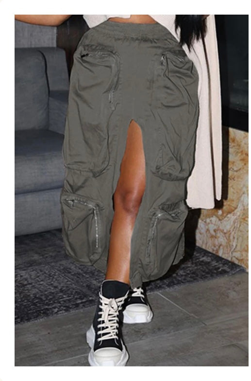 Cargo Midi Skirt
