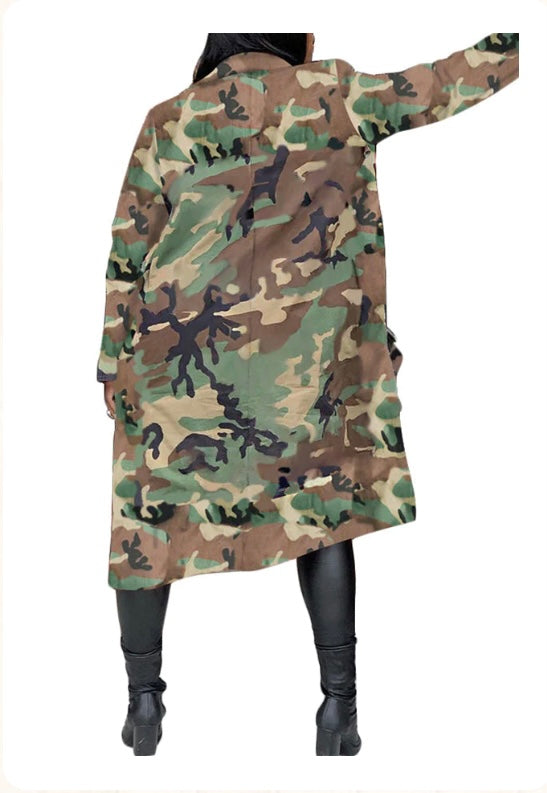 Midi Camo Jacket